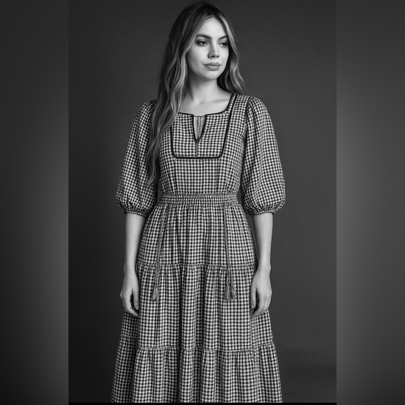 Zimmermann - Linen Gingham Style Dress NWOT - Picture 1 of 12